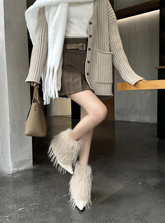Fur Boots Inspired by IceQueen