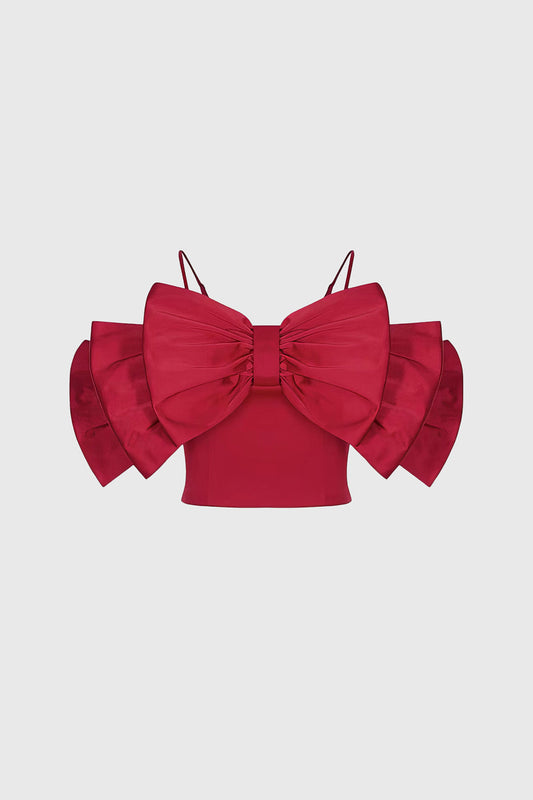 Ribbon Top - Red