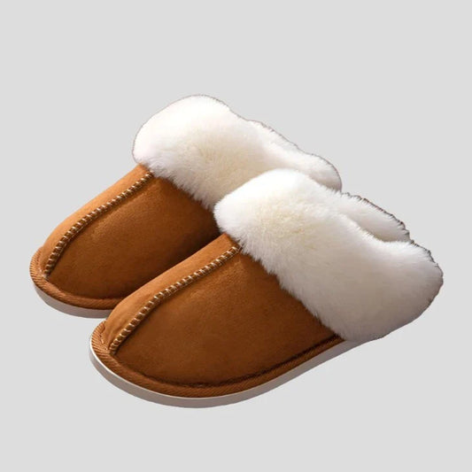 Faux Suede Winter Slippers for Women