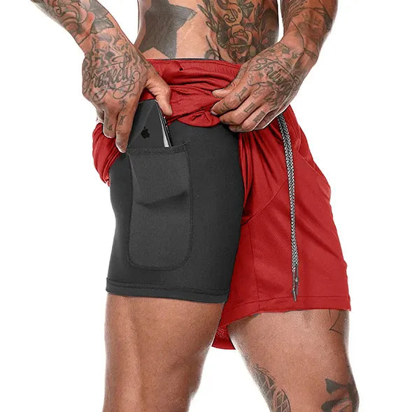 Men's 2-in-1 Double-Deck Sport Shorts