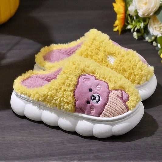 Plush Non-Slip Indoor Fuzzy Slippers for Women