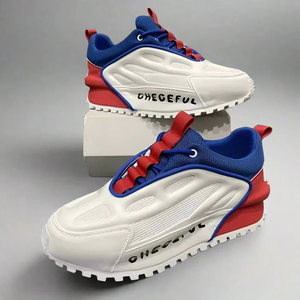 Slip-On Elevator Shoes for Men Checeful Chunky Sneakers