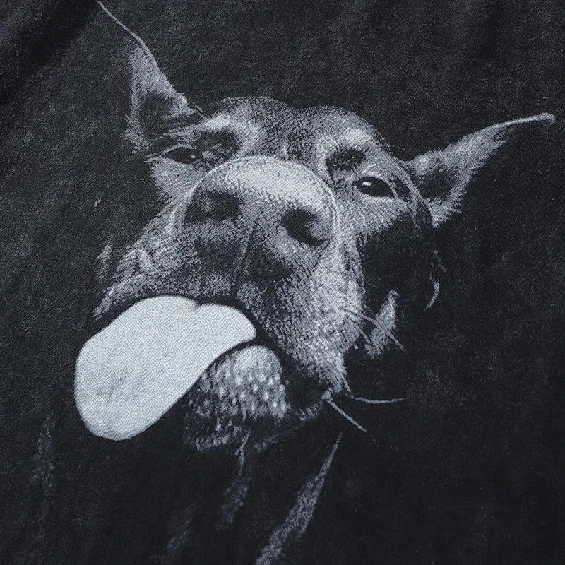 Oversized Doberman T Shirt for Women