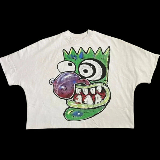 Oversized Graphic T Shirts - Eustace Mask