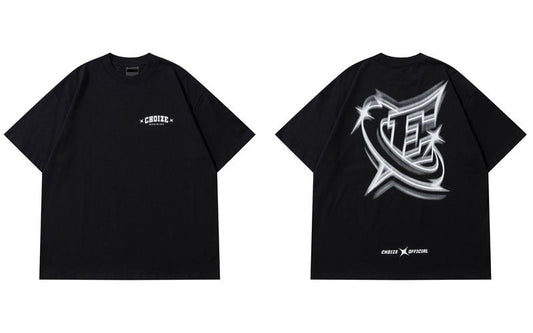 Oversized Graphic Print Choize T Shirts Men
