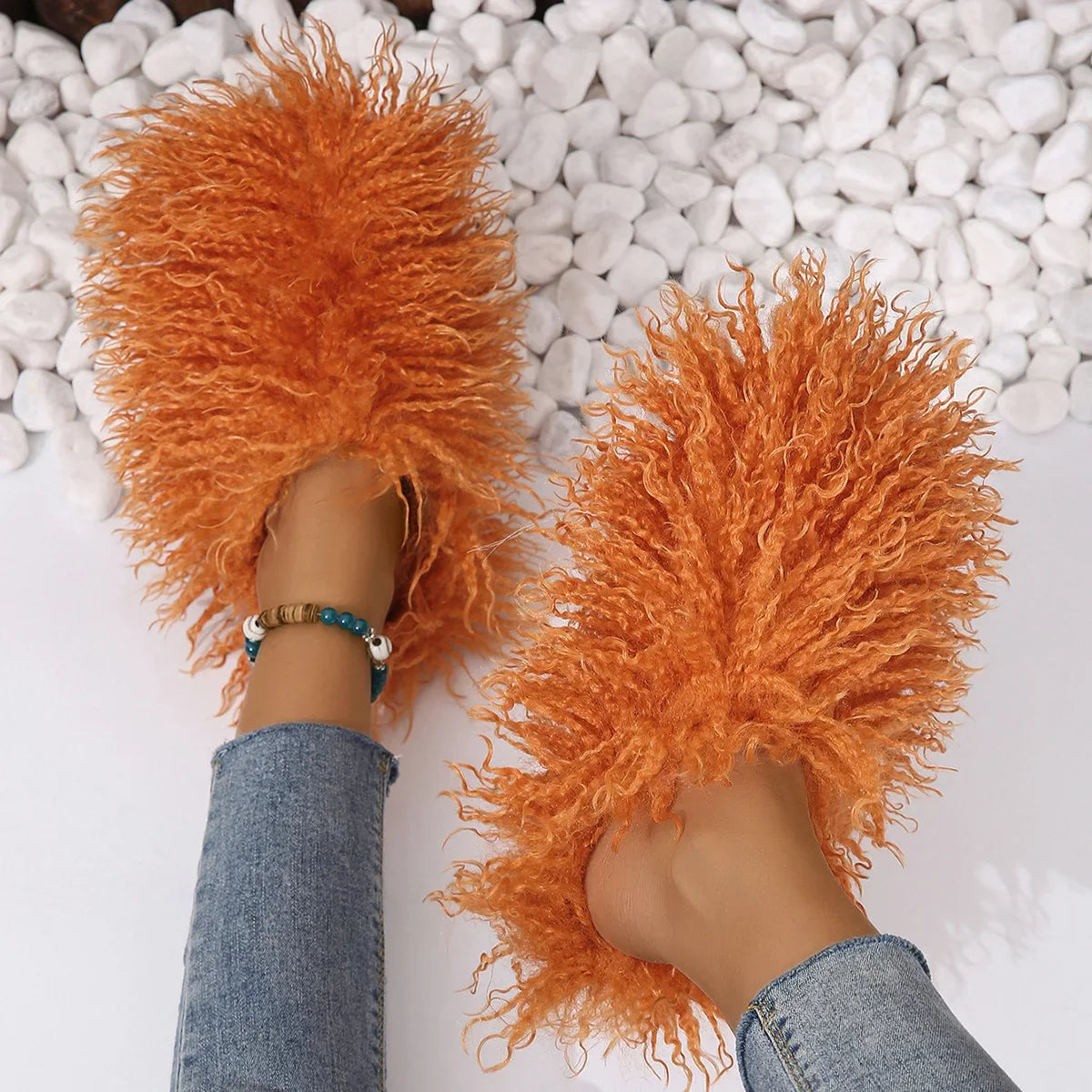 Multi-color Furry Slides