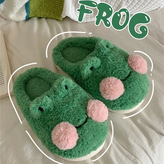 Unisex Lovely Frog Slippers