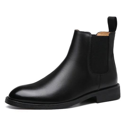 Slip-On Leather Chelsea Boots for Men