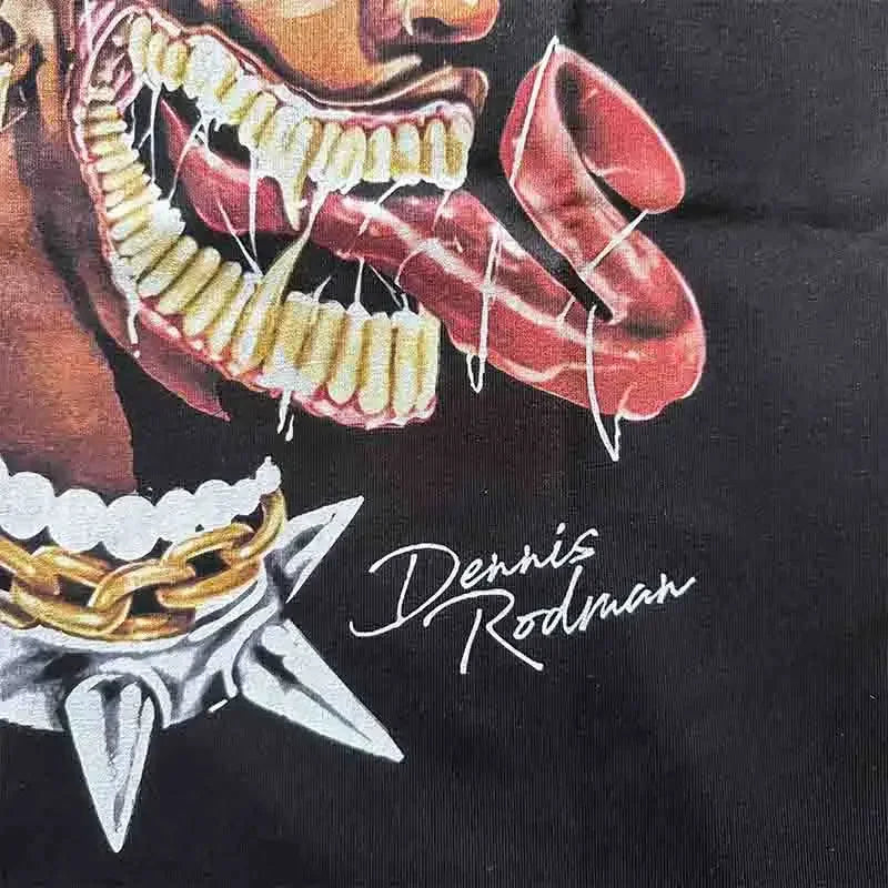 Men's Oversize Hip-Hop Retro T-Shirt: Dennis Rodman Edition