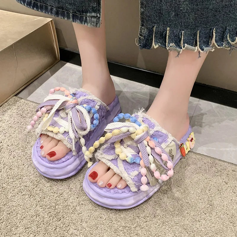 Women's Pastel Street-Style Sandals