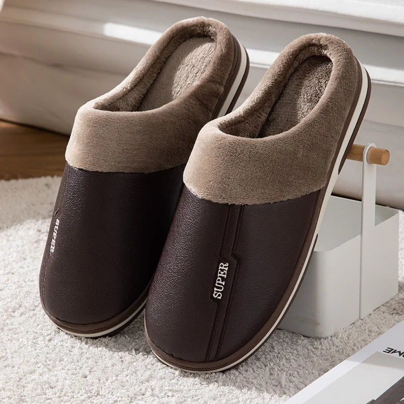 Warm Indoor Outdoor Slippers Big Sizes for Men