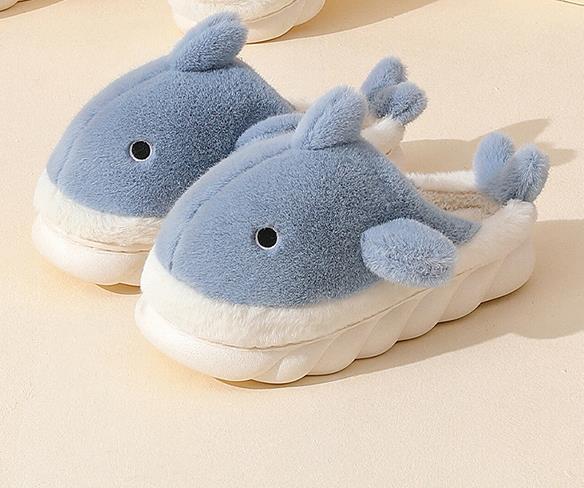 Cotton Shark Slippers for Women