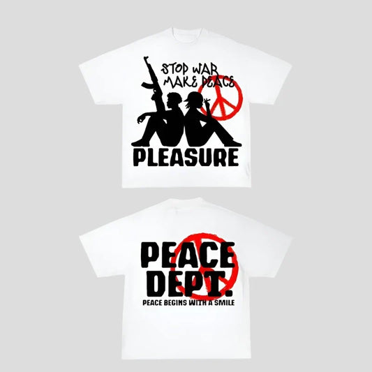 Stop War Make Peace Oversized T Shirt
