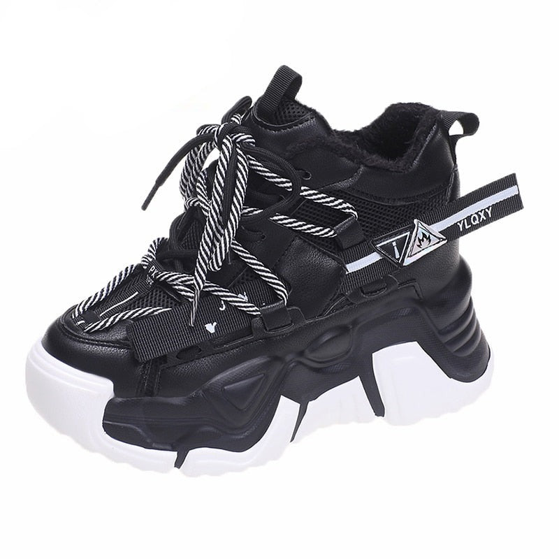 High Platform Ankle Chunky Sneakers Women