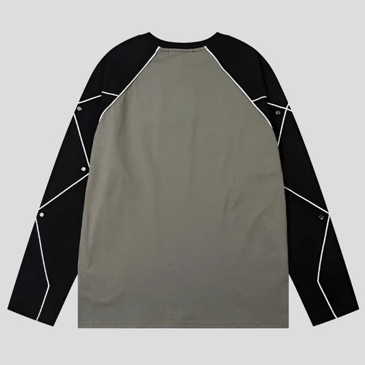 Speed Racer Block Raglan Long Sleeve T Shirt