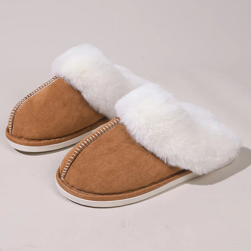 Faux Fur Suede Slippers for Women