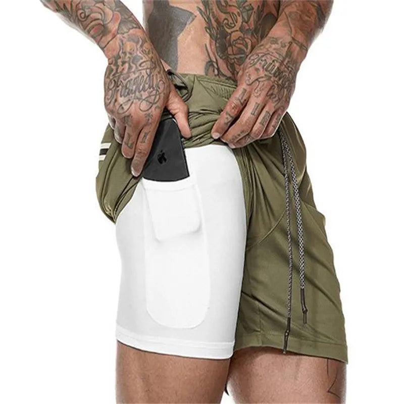 Men's 2-in-1 Double-Deck Sport Shorts