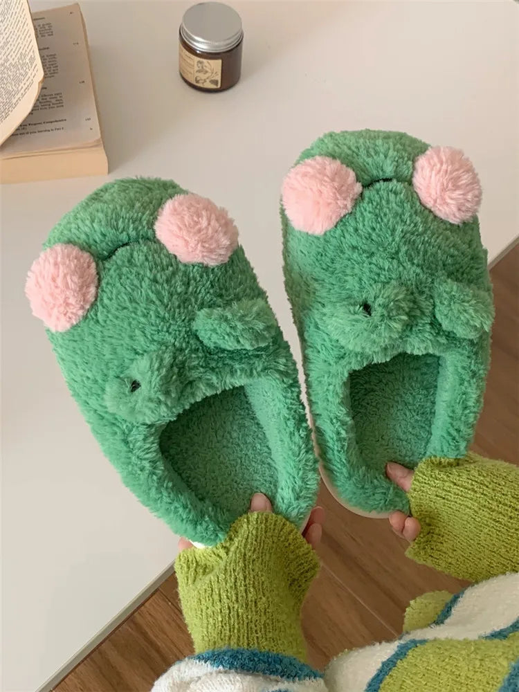 Unisex Lovely Frog Slippers
