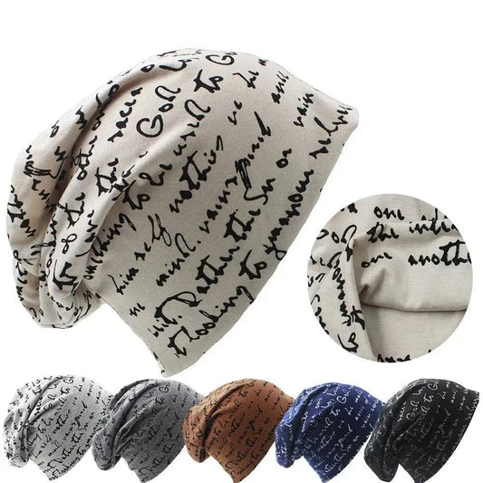 Autumn Winter Unisex Print Beanie