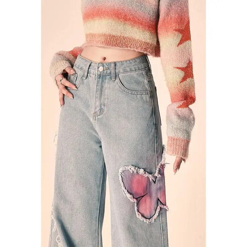 Wide Leg Trousers: Women's Butterfly Jeans