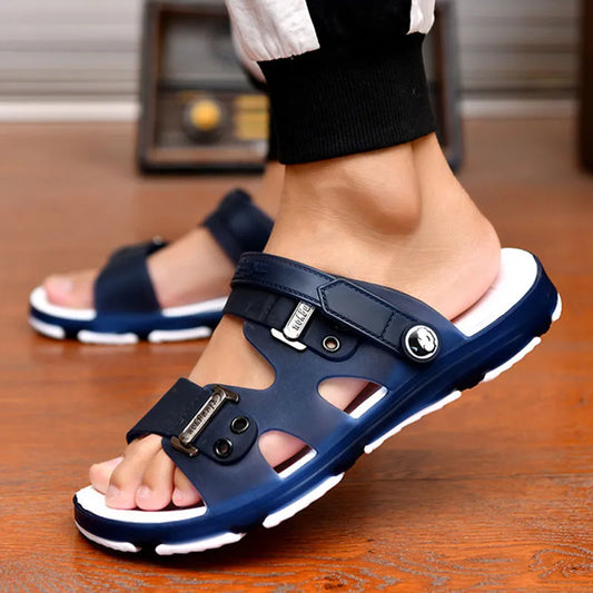 Summer Sandals: Outdoor Beach Indoor Durable Anti-Slip Peep Toe Men's