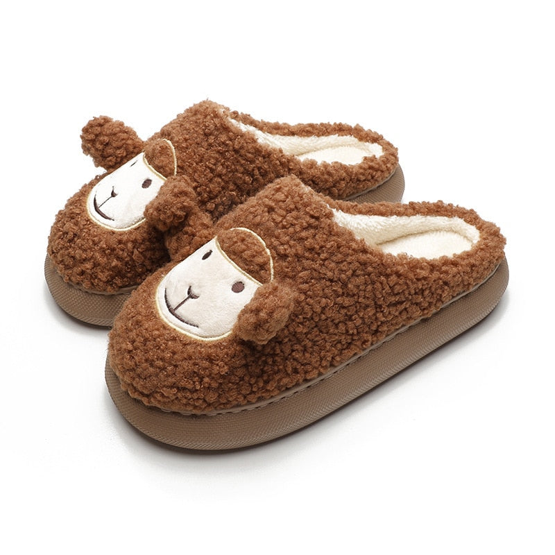 Winter Indoor Sheep Slippers for Women