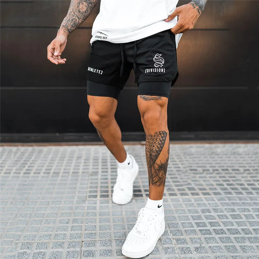 2-in-1 Quick Dry Shorts - Double-Deck for Men