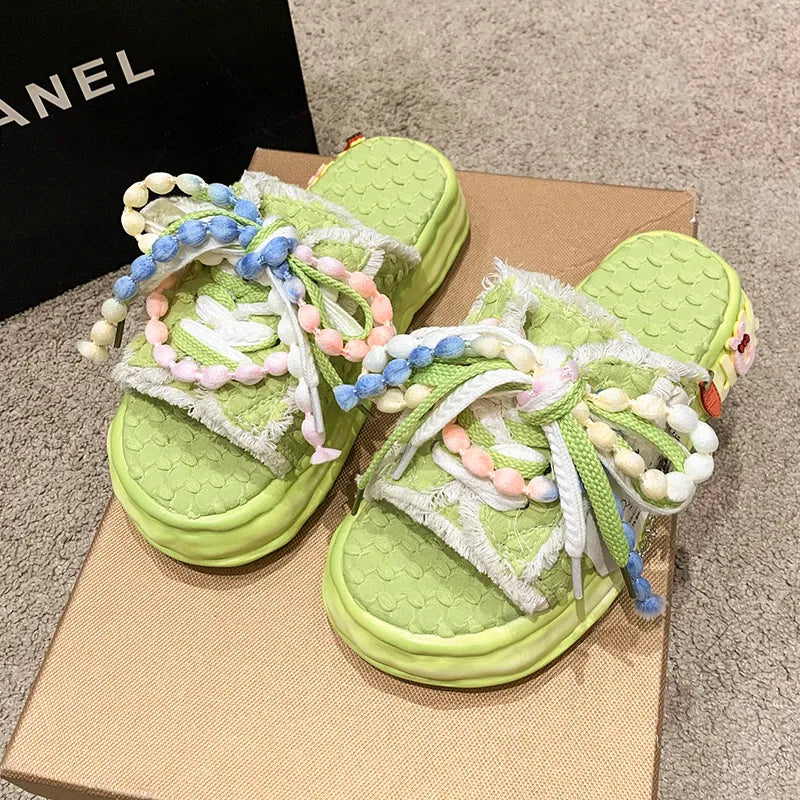 Women's Pastel Street-Style Sandals