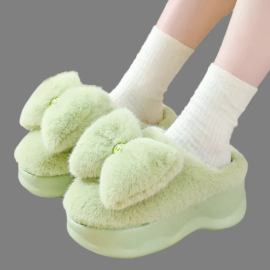Chunky Plush Non-Slip Fluffy Slippers for Women