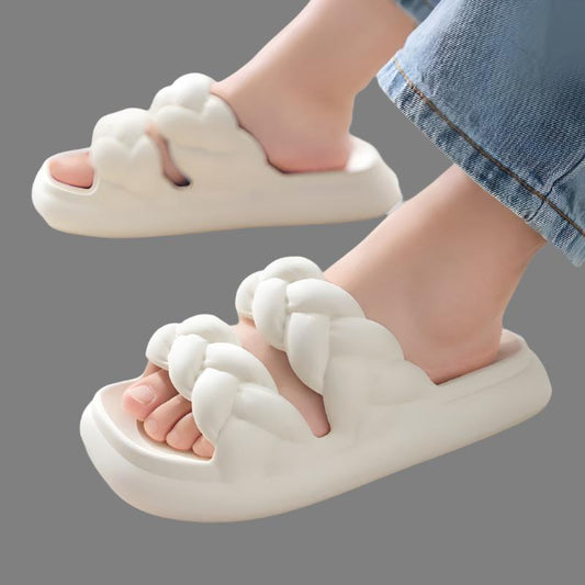 Comfort Step Women's Shower Indoor Slip On Shoes Braid Style