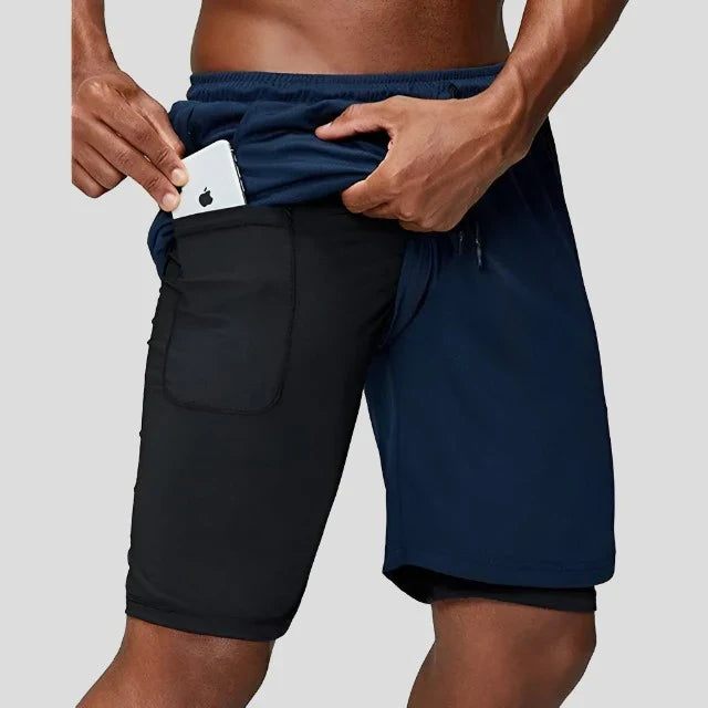 2-in-1 Running Shorts For Men
