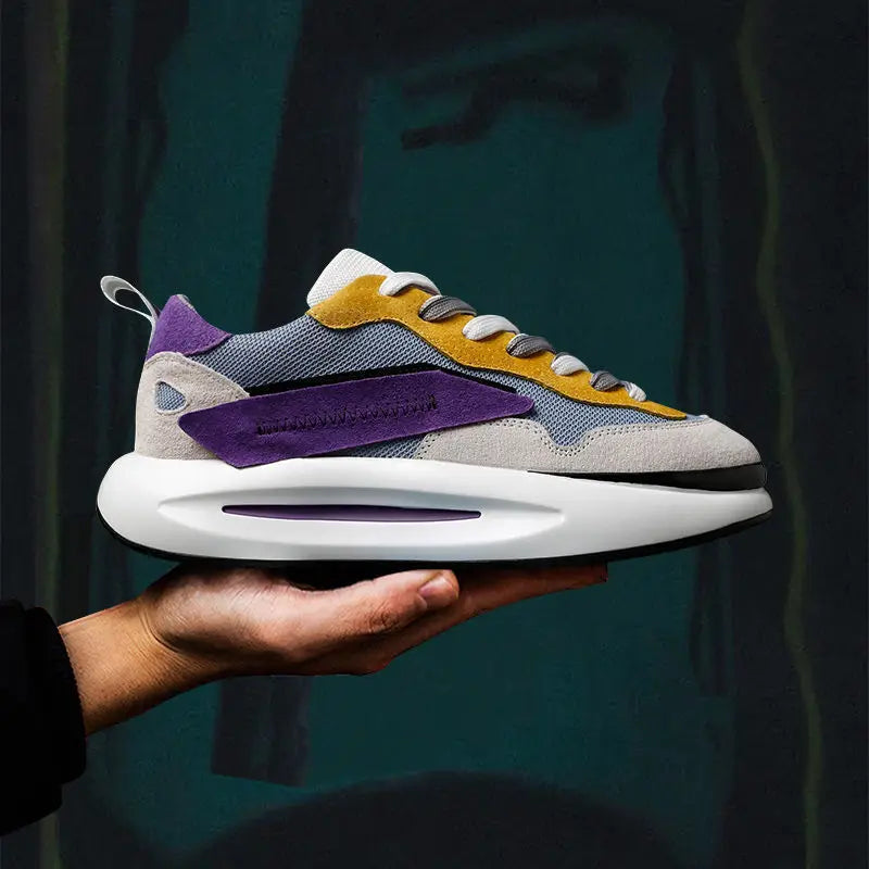 Chunky Sneakers: Non-Slip Vulcanized Footwear for Men