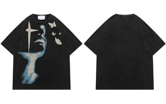 Shadow Graphic Print T-shirts for Men