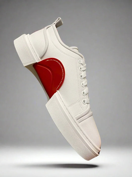 Elegant Sophistication: White Leather Sneakers for Discerning Men
