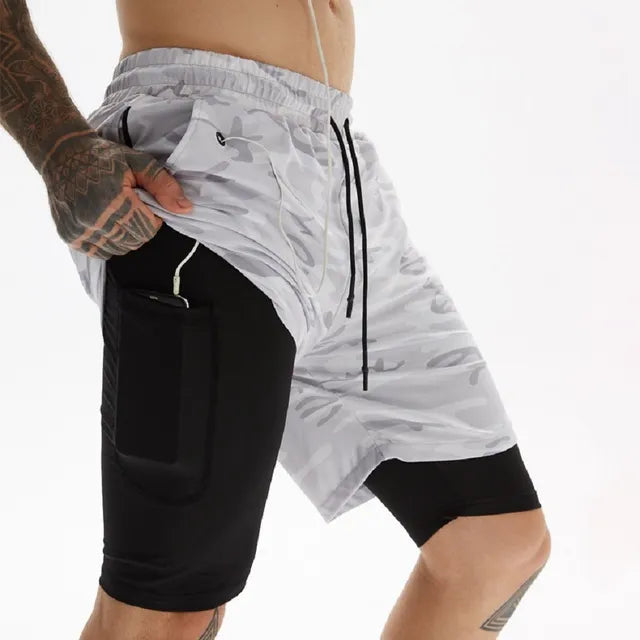 2-in-1 Running Shorts For Men