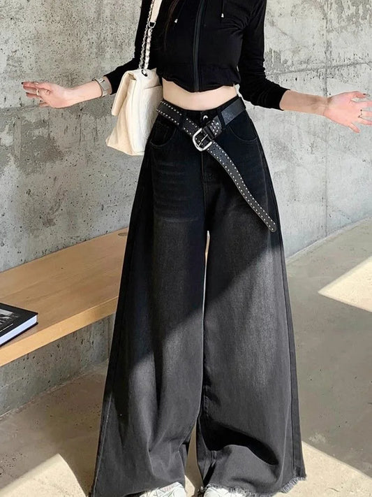 Wide Leg Jeans Denim Pants for Women