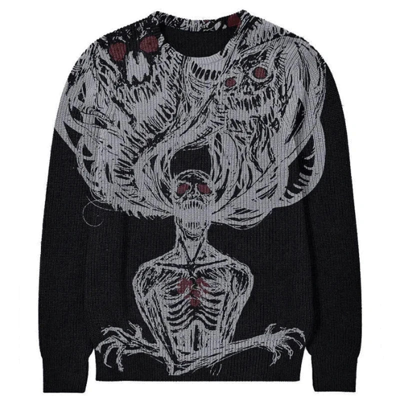 Retro Knit Sweater - Unisex Gothic