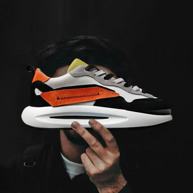 Chunky Sneakers: Non-Slip Vulcanized Footwear for Men