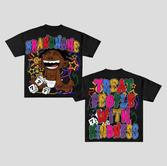 Treat People with Kindness - Oversized Graphic T Shirts