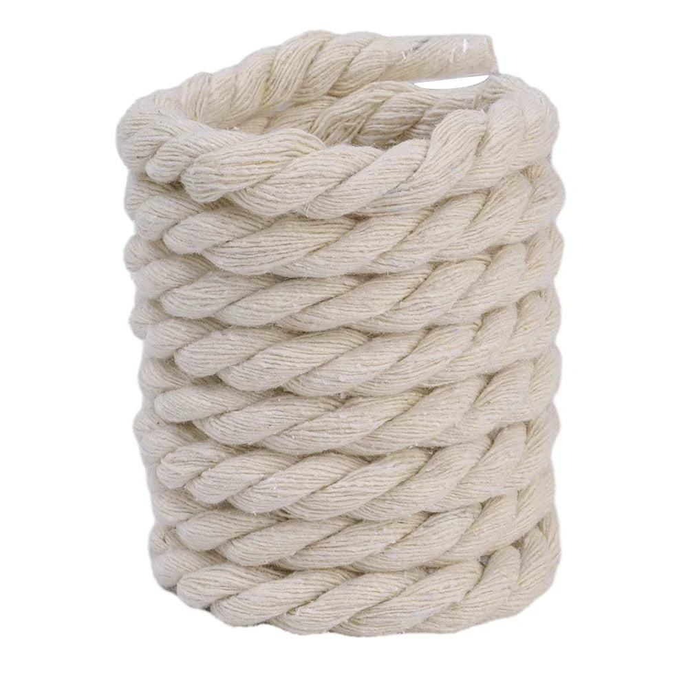 Rope Shoe Strings: 2pcs Bold Cotton Linen Twist Weave Shoelaces