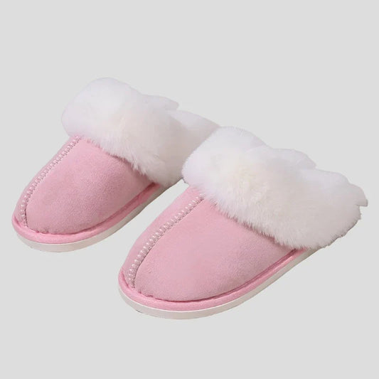 Faux Fur Suede Slippers for Women