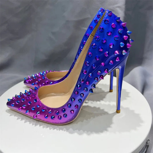 Christian Louboutin Inspired Gradient Rivet Pumps