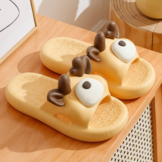 Dog Slippers - Pig - Cow - Summer Fun Unisex Slides