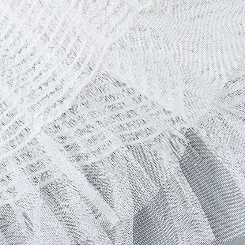 TOMOE SLEEVELESS MESH MINI DRESS