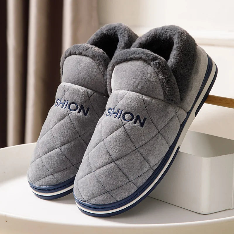 Warm Indoor Outdoor Slippers Big Sizes for Men
