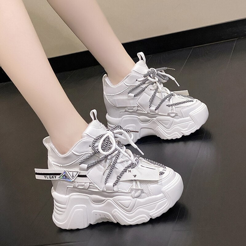High Platform Ankle Chunky Sneakers Women