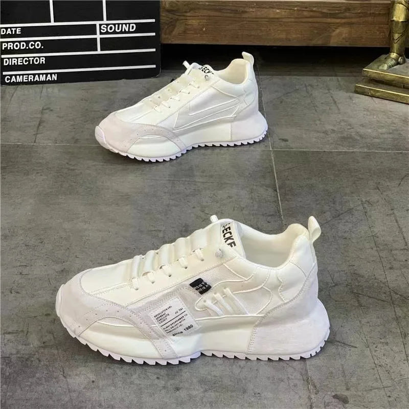 Slip-On Elevator Shoes for Men Checeful Chunky Sneakers