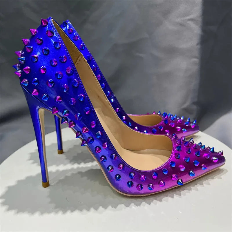 Christian Louboutin Inspired Gradient Rivet Pumps