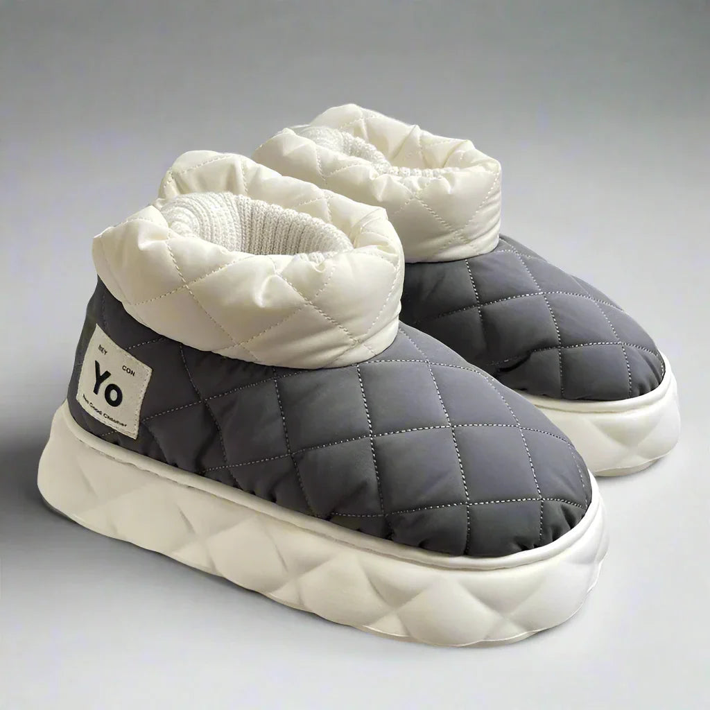 Waterproof Plush Ankle Boot Slippers for Women