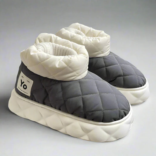 Waterproof Plush Ankle Boot Slippers for Women
